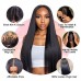 Straight 2x6 Lace Closure Wig Middle Part HD Transparent Lace Closure Affordable Price Human Hair Wigs